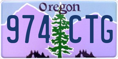 OR license plate 974CTG
