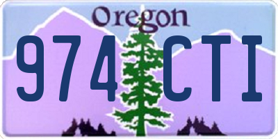 OR license plate 974CTI