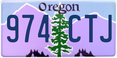 OR license plate 974CTJ