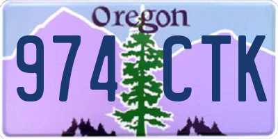 OR license plate 974CTK