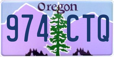 OR license plate 974CTQ