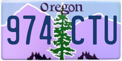 OR license plate 974CTU