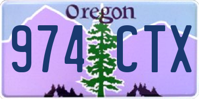 OR license plate 974CTX