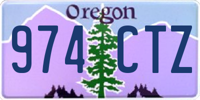 OR license plate 974CTZ