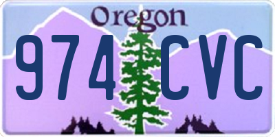 OR license plate 974CVC