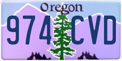 OR license plate 974CVD