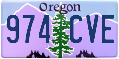 OR license plate 974CVE