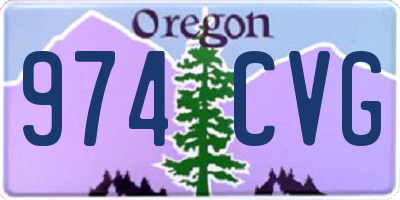 OR license plate 974CVG