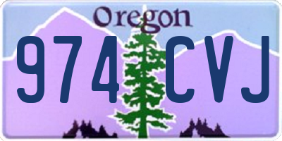 OR license plate 974CVJ