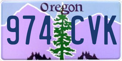 OR license plate 974CVK
