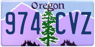 OR license plate 974CVZ