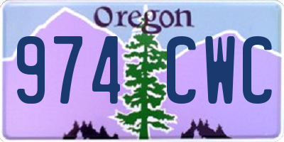 OR license plate 974CWC