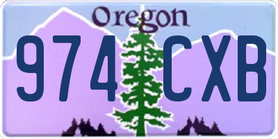OR license plate 974CXB