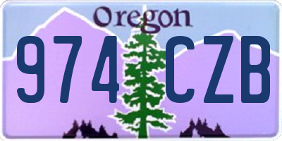 OR license plate 974CZB