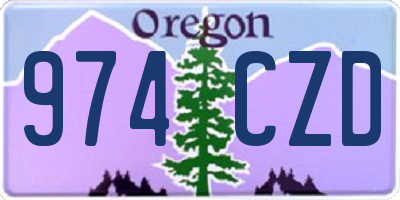 OR license plate 974CZD