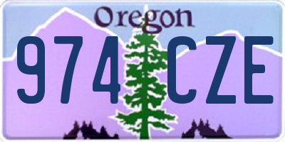 OR license plate 974CZE