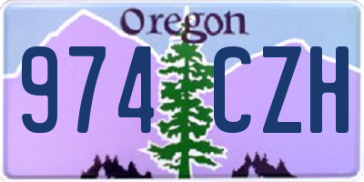 OR license plate 974CZH