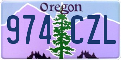 OR license plate 974CZL