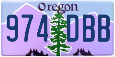OR license plate 974DBB