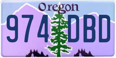 OR license plate 974DBD
