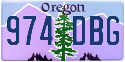 OR license plate 974DBG