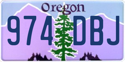 OR license plate 974DBJ