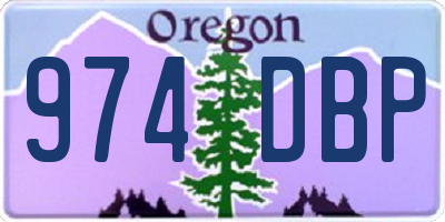 OR license plate 974DBP