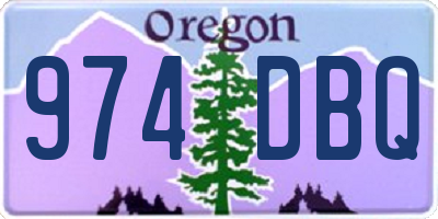 OR license plate 974DBQ
