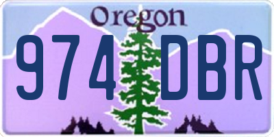 OR license plate 974DBR