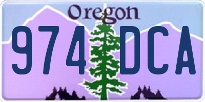 OR license plate 974DCA