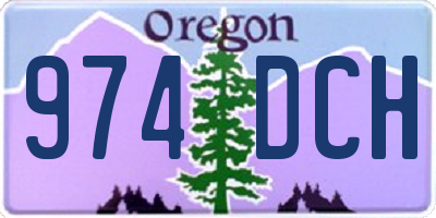 OR license plate 974DCH