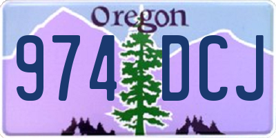 OR license plate 974DCJ