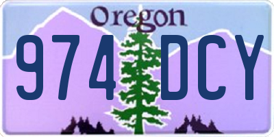 OR license plate 974DCY