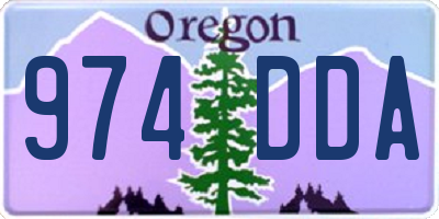 OR license plate 974DDA