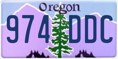 OR license plate 974DDC