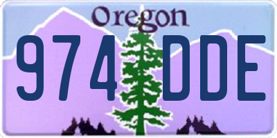 OR license plate 974DDE