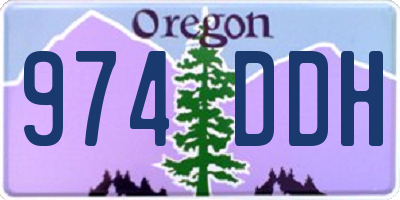 OR license plate 974DDH