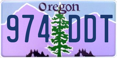 OR license plate 974DDT