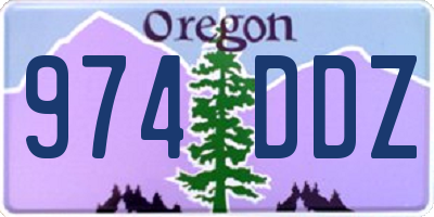 OR license plate 974DDZ