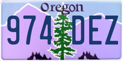OR license plate 974DEZ