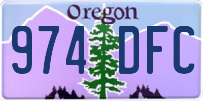 OR license plate 974DFC