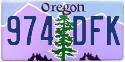 OR license plate 974DFK