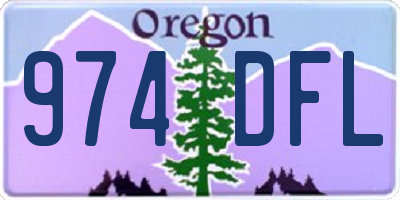 OR license plate 974DFL