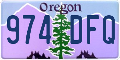 OR license plate 974DFQ