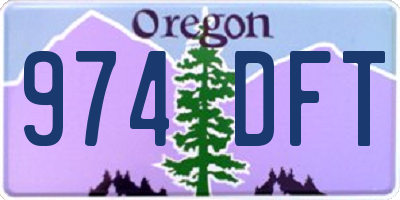 OR license plate 974DFT