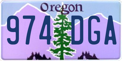 OR license plate 974DGA