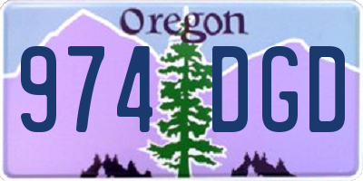 OR license plate 974DGD
