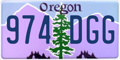 OR license plate 974DGG