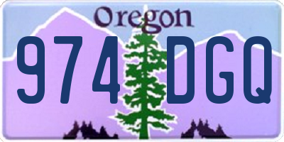 OR license plate 974DGQ