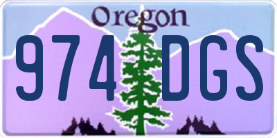 OR license plate 974DGS